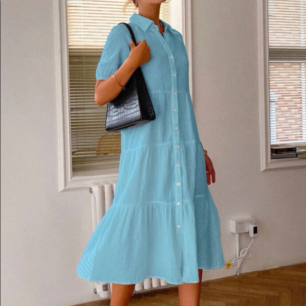 Midi Short Sleeve Dress